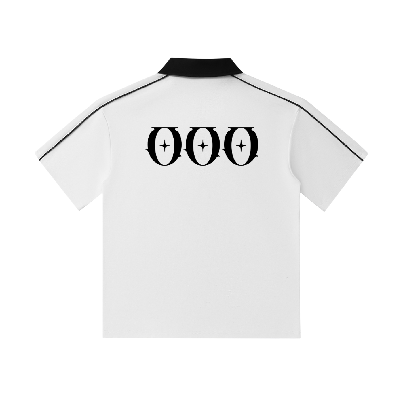 Contrast Collar Short-Sleeve Polo Shirt