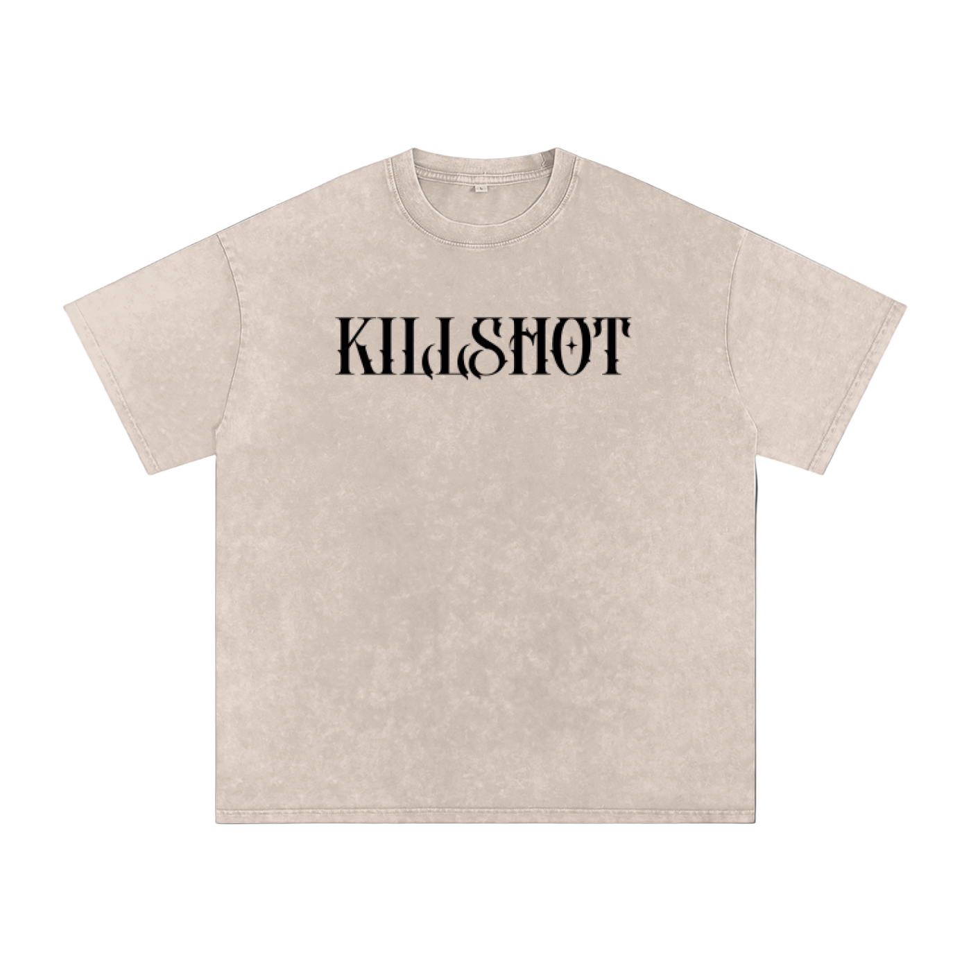Snow Washed Oversized Cotton T-Shirt
